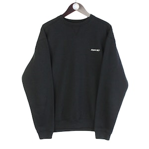 Vintage Reebok Sweatshirt Size L Black 90s Sport Style Crewneck Jumper Pullover Retro Wear