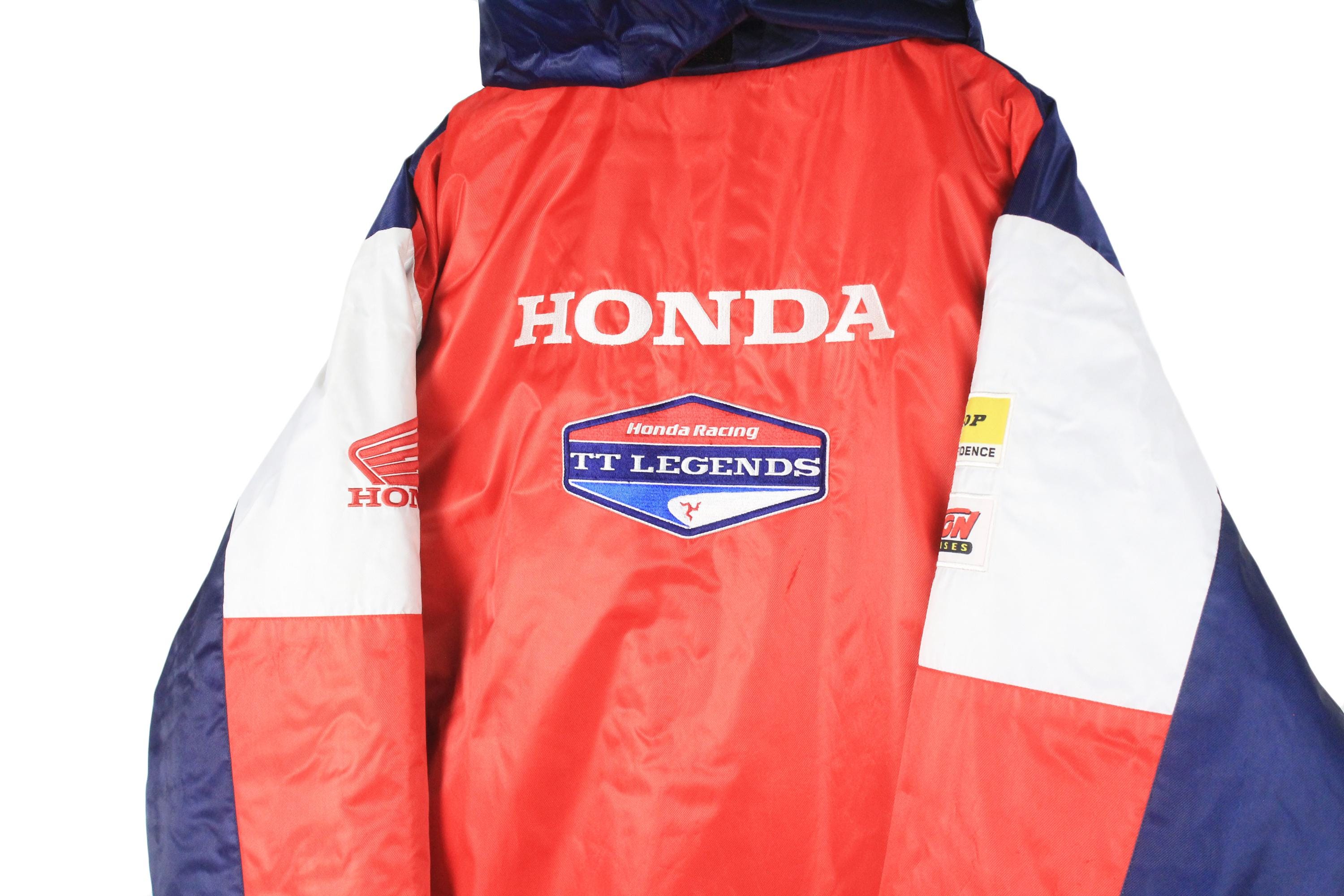Vintage Honda Racing TT Legends Jacket Size 3XL Red Auto Sport Big