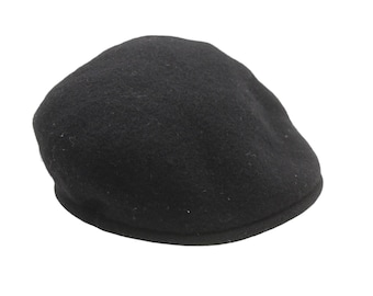 Gorra vintage Kangol Newsboy, estilo casual, clásica, negra, de los años 90, estilo deportivo, estilo retro.