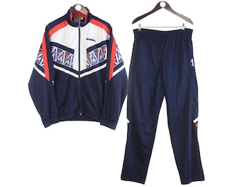ア*ー様 ☆希少☆ ９０’s diadora ディアドラ トラックスーツ イタリ ディアドラ ヴィンテージ 90年代 アセテート トラックスーツ - サイズ