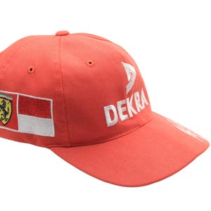 Vintage Ferrari Michael Schumacher Cap Formula 1 Racing Wear F1 Team Red 00s Hat Sport Style Retro Headwear