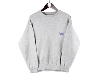 90s Vintage REEBOK Essentials Center Logo Light Gray
