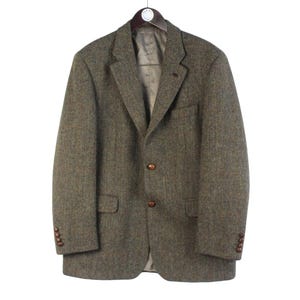 70-80s vintage　Nep Tweed Classical Coat Tweed Jacket 70S 38-40 Vintage Brown Old Clothes Men's #EB