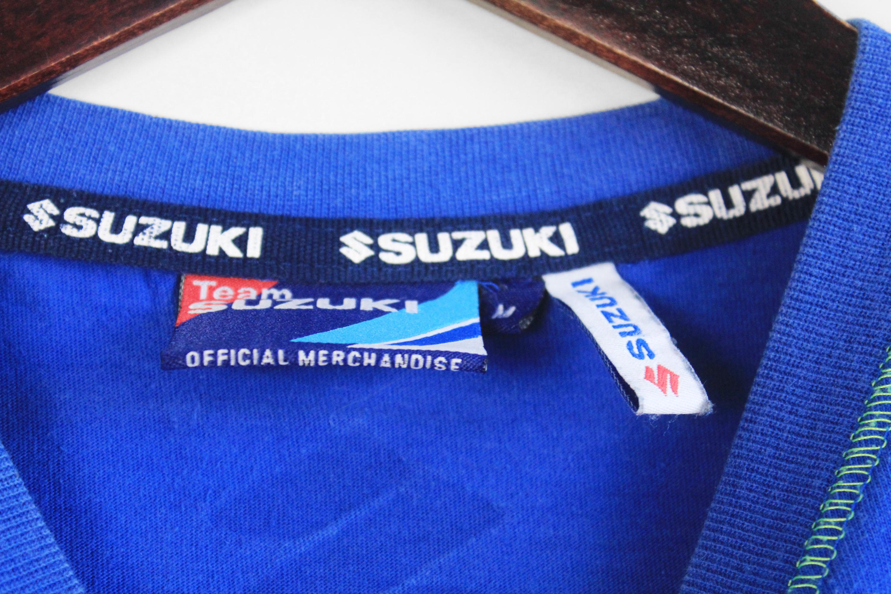 ヴィンテージ スズキ Tシャツ サイズ S ブルー レーシングチーム モト