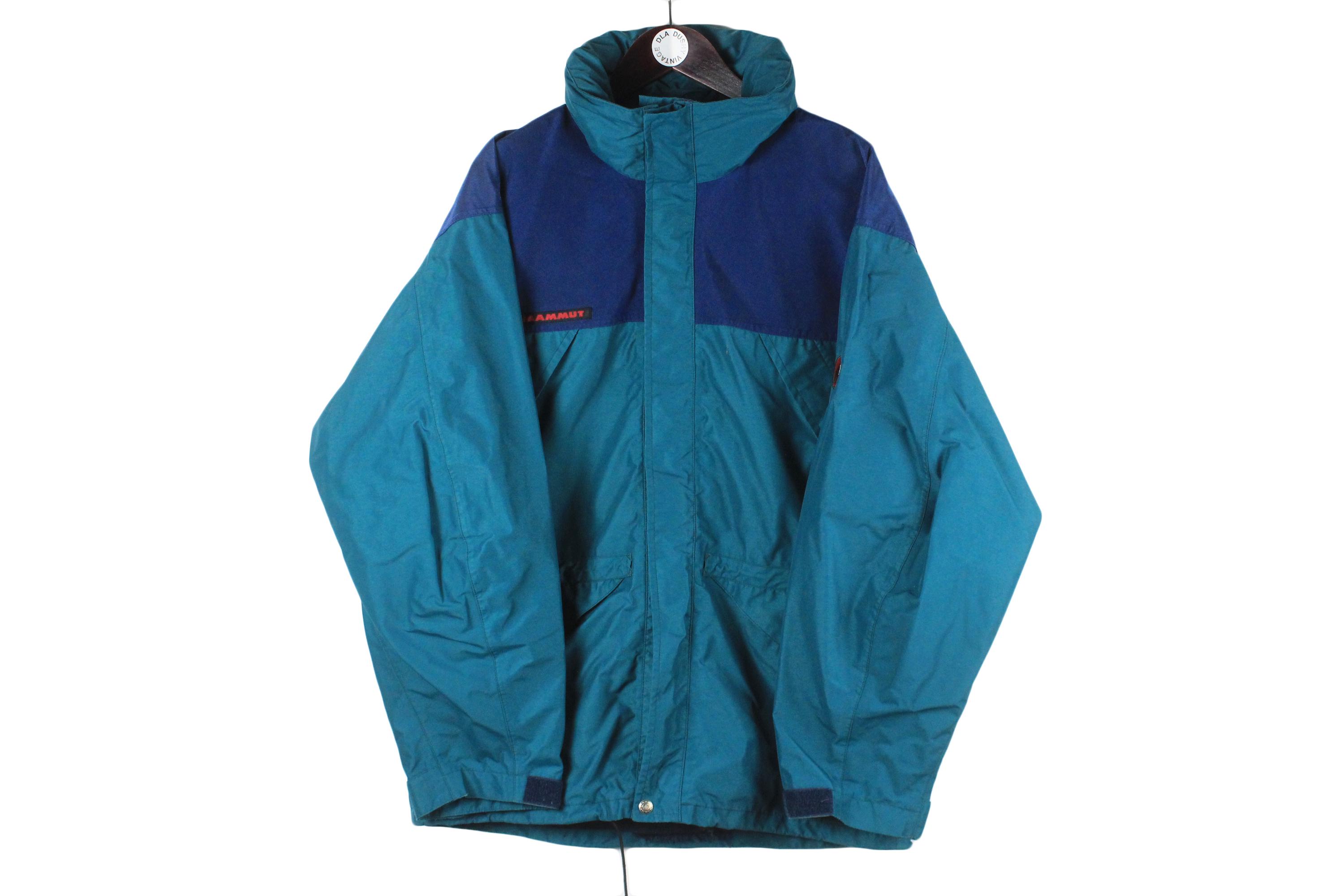 Vintage Mammut Balance Projects Gore-tex Jacket Size XL Blue 90s