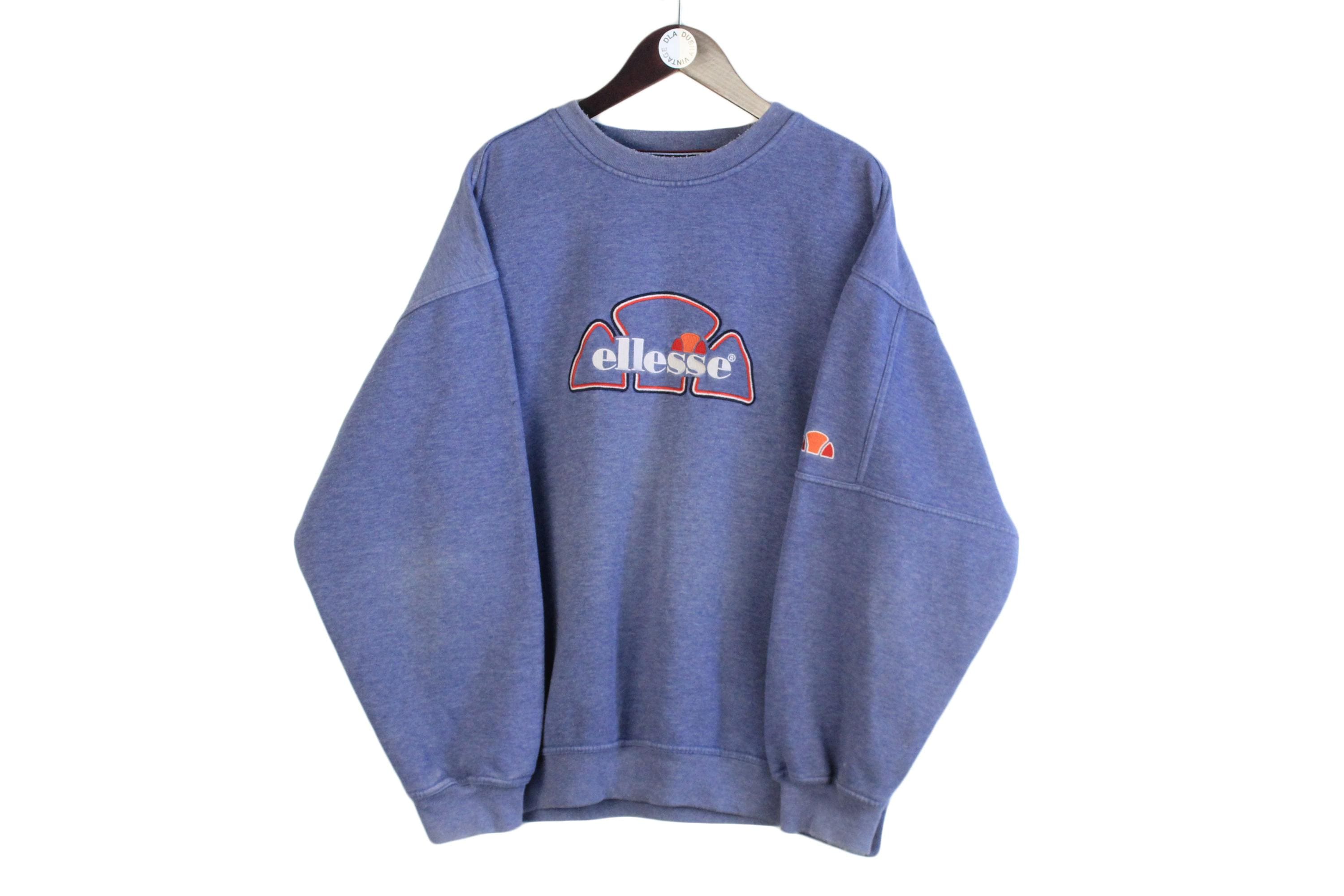 Hommes Sweat Haut ELLESSE Diveria Pull Col Rond Gris Foncé