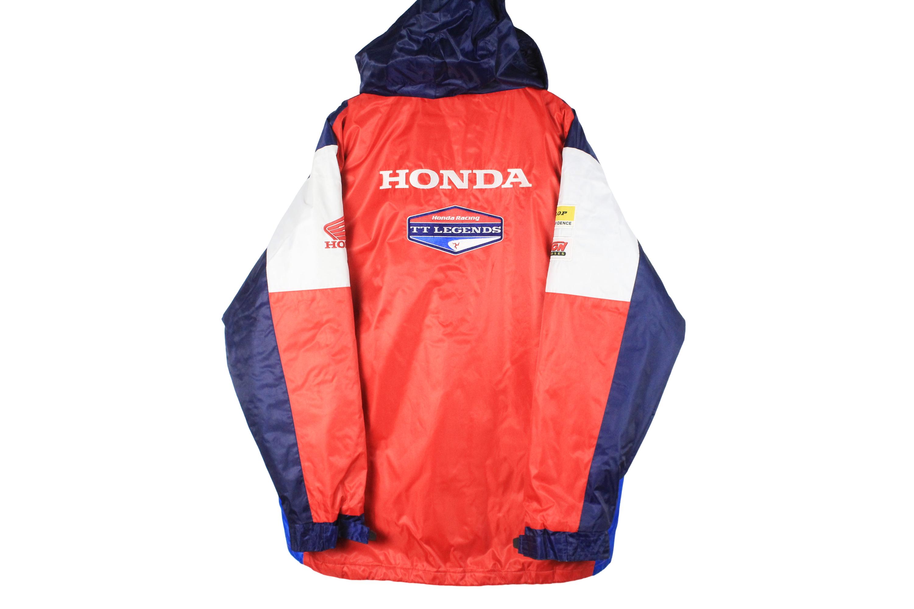 Vintage Honda Racing TT Legends Jacket Size 3XL Red Auto Sport Big