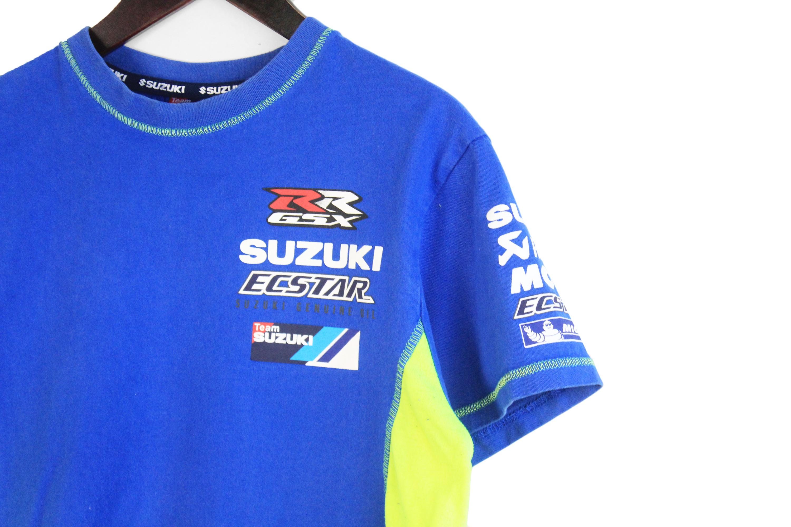 ヴィンテージ スズキ Tシャツ サイズ S ブルー レーシングチーム モト