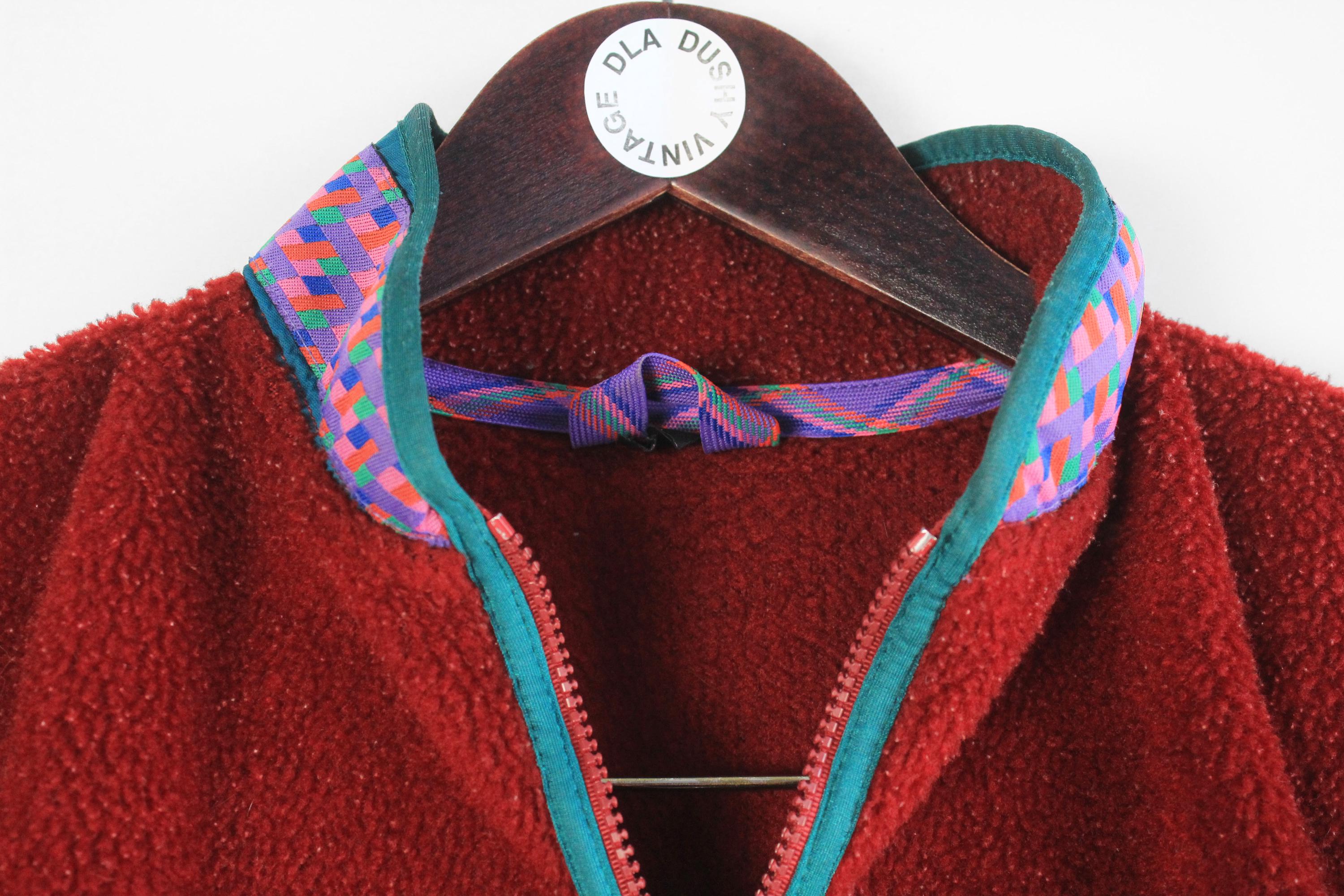 ヴィンテージ ヘリーハンセン フリース サイズ S レッド 90年代