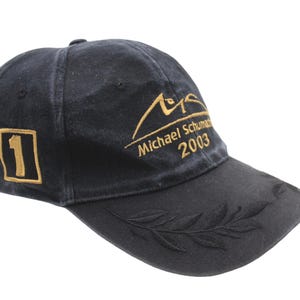 Vintage Ferrari Michael Schumacher Cap Formula 1 Racing Wear F1 Team Black 00s Hat Sport Style Retro Headwear