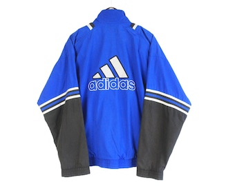 ヴィンテージ アディダス トラックジャケット サイズS ブルー 90年代