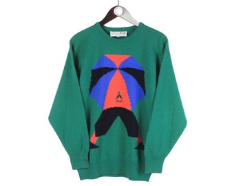 80s PRINGLE OF SCOTLAND Cashmere Rhombus Man Sweater - Etsy