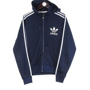 90s old adidas boarder zip hoodie シティ Adidas Originals Hoodie XL Hooded Jacket Old Skool Retro 1990s