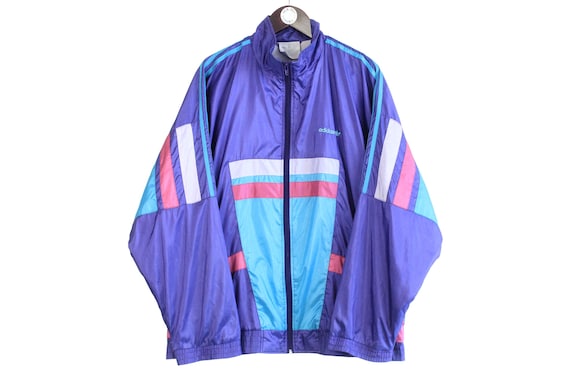 Vintage Adidas Tracksuit Size XL Purple 90s Retro Sport
