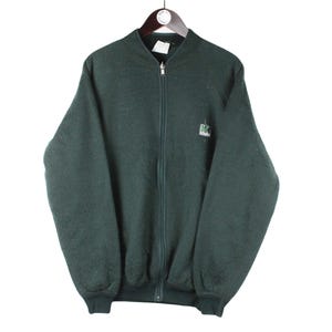Vintage Helly Hansen Fleece Full Zip Size XL Green 90s Sweater