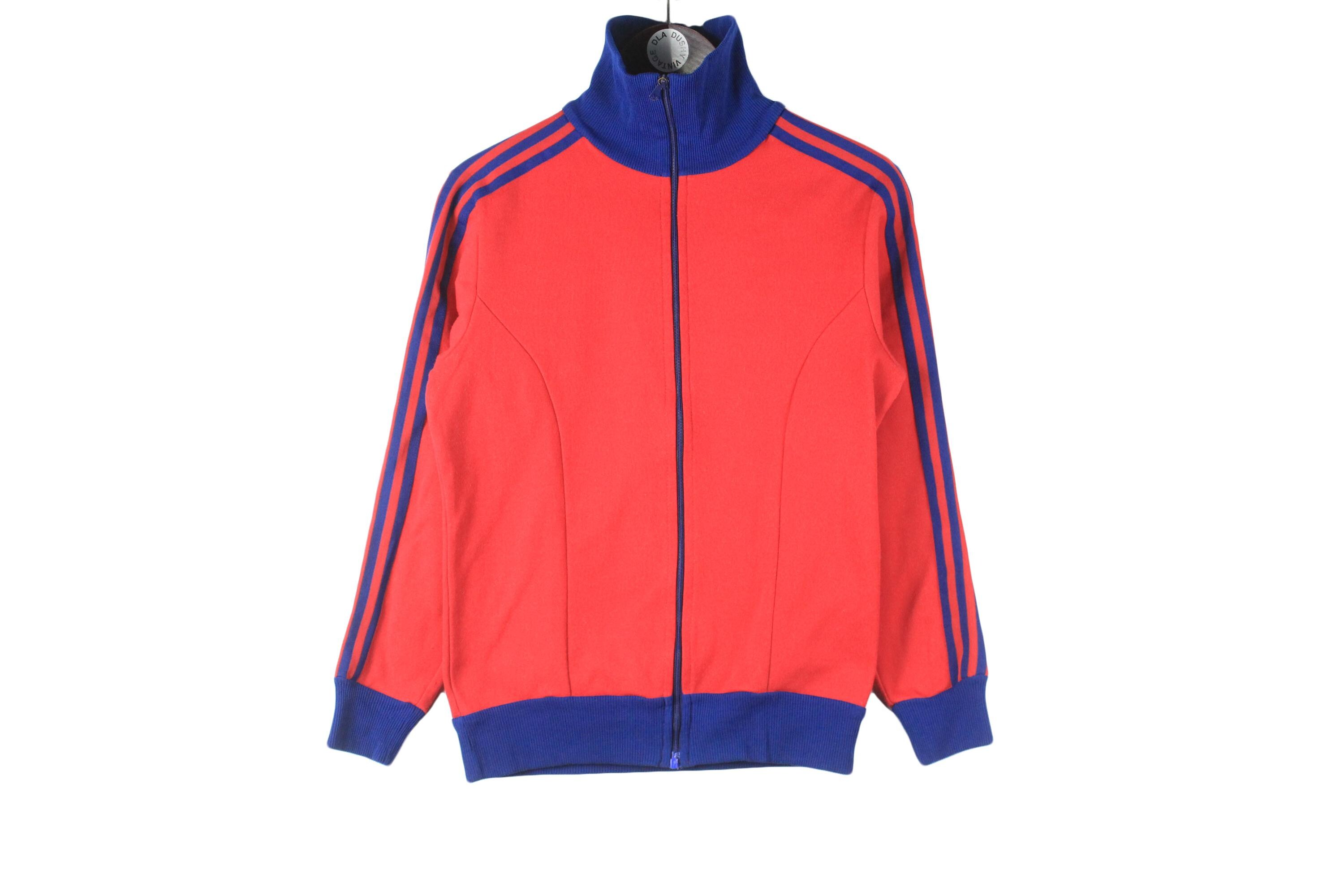 Vintage Adidas Track Jacket Size Women's S Red Made in Yugoslavia