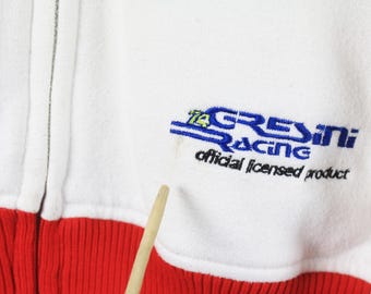 Vintage Honda Gresini Racing Full Zip Sweatshirt Size L Cardigan
