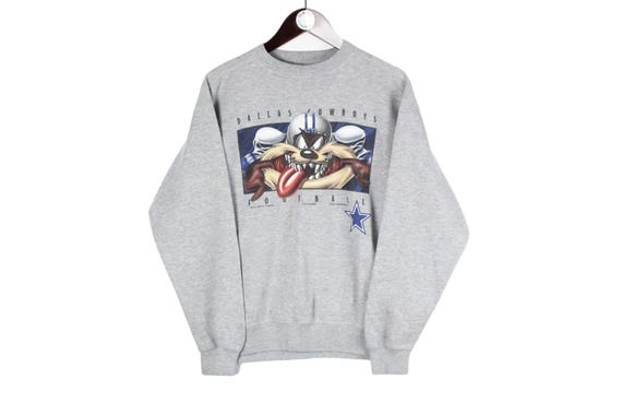 Vintage Dallas Cowboys Taz 1997 Nutmeg Sweatshirt Size S NFL