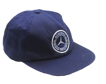 Vintage Mercedes-Benz Cap Formula 1 Racing Wear F1 Team Blue 90s Hat Sport Style Retro Headwear