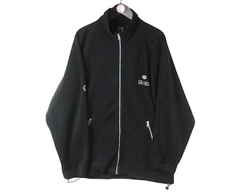 Vintage Guinness Fleece Full Zip Size XL Black 00s Sweater Pullover Jumper Winter Outdoor Ski Style