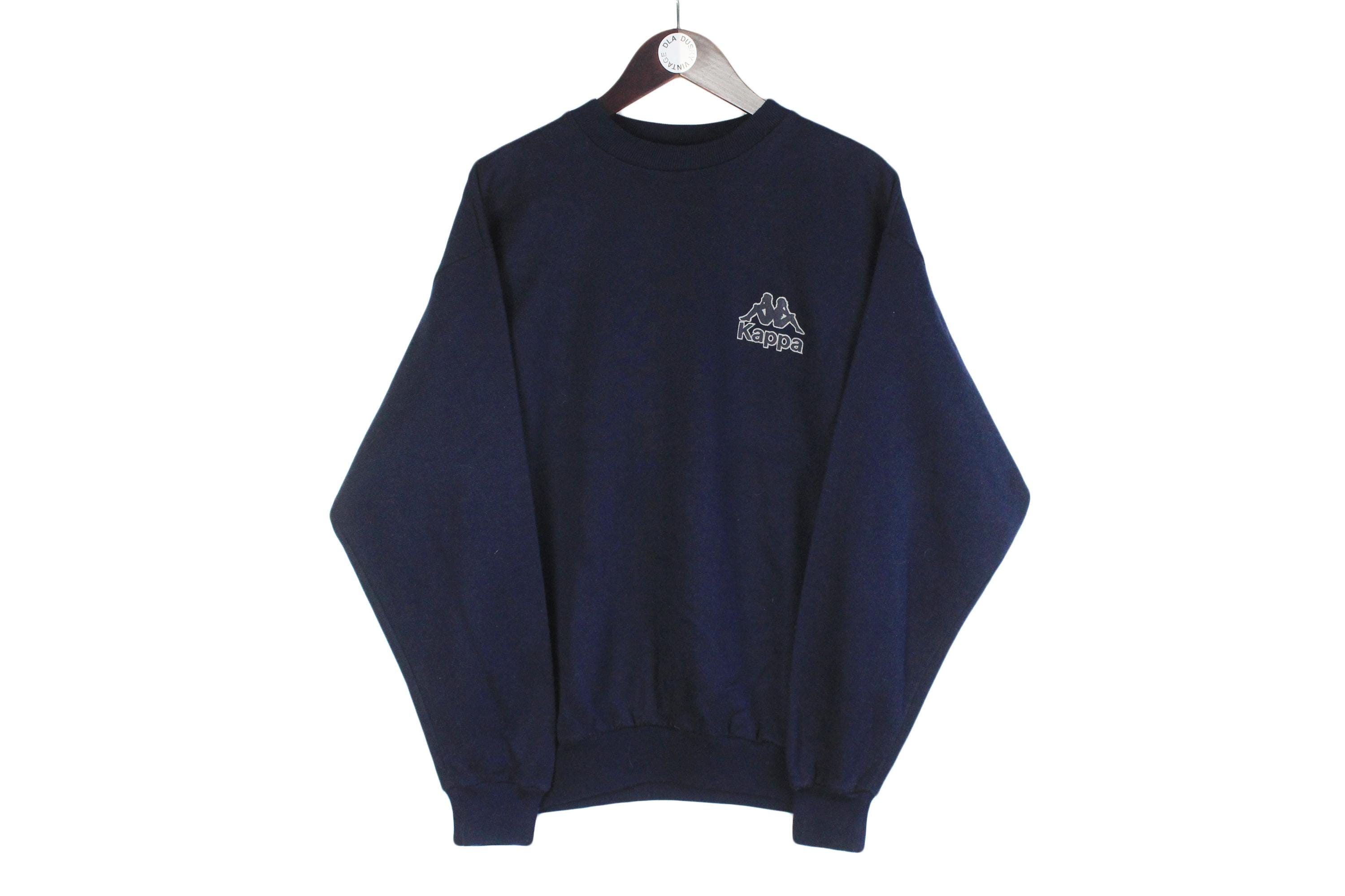 Vintage Kappa Sweatshirt Size M/L Blue 90s Sport Style Crewneck