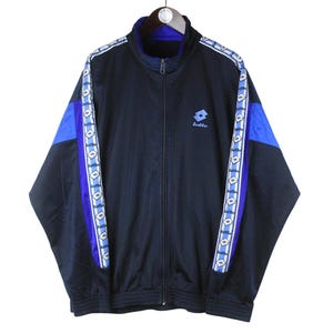 【NVY×WHT】LOTTO JQD TAPE TRACK JACKET LOUD Navy Striped Tape Track Jacket
