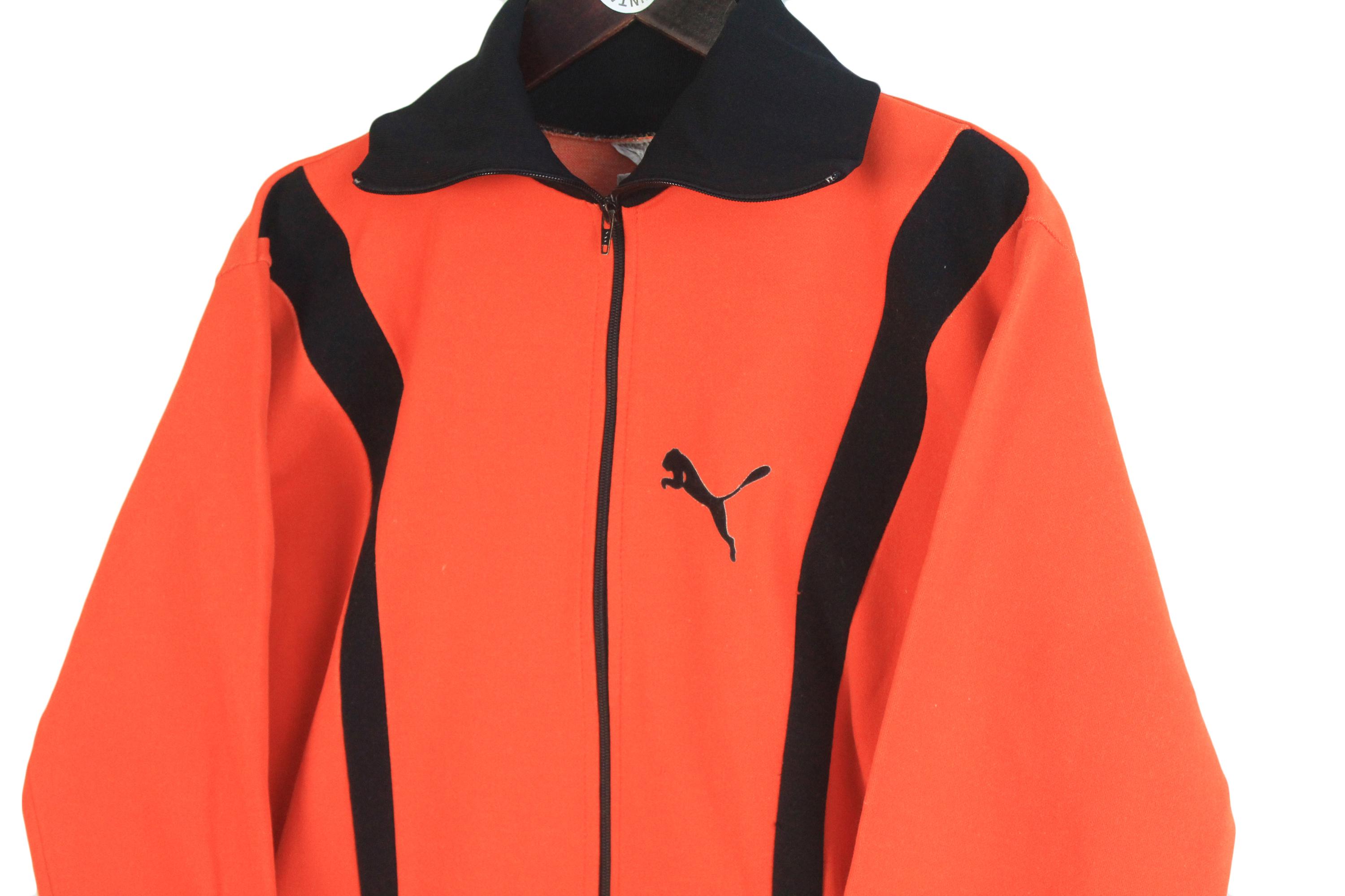 70s PUMA track jacket France製 Vintage Puma Track Jacket Size Women's M Orange 80s Sport Style