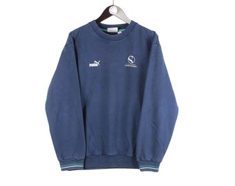 Vintage Sauber Petronas Formel 1 Team Puma Sweatshirt Größe S Blau F1 Racing Style 90er Jahre Sport Style Crewneck Pullover Retro Wear