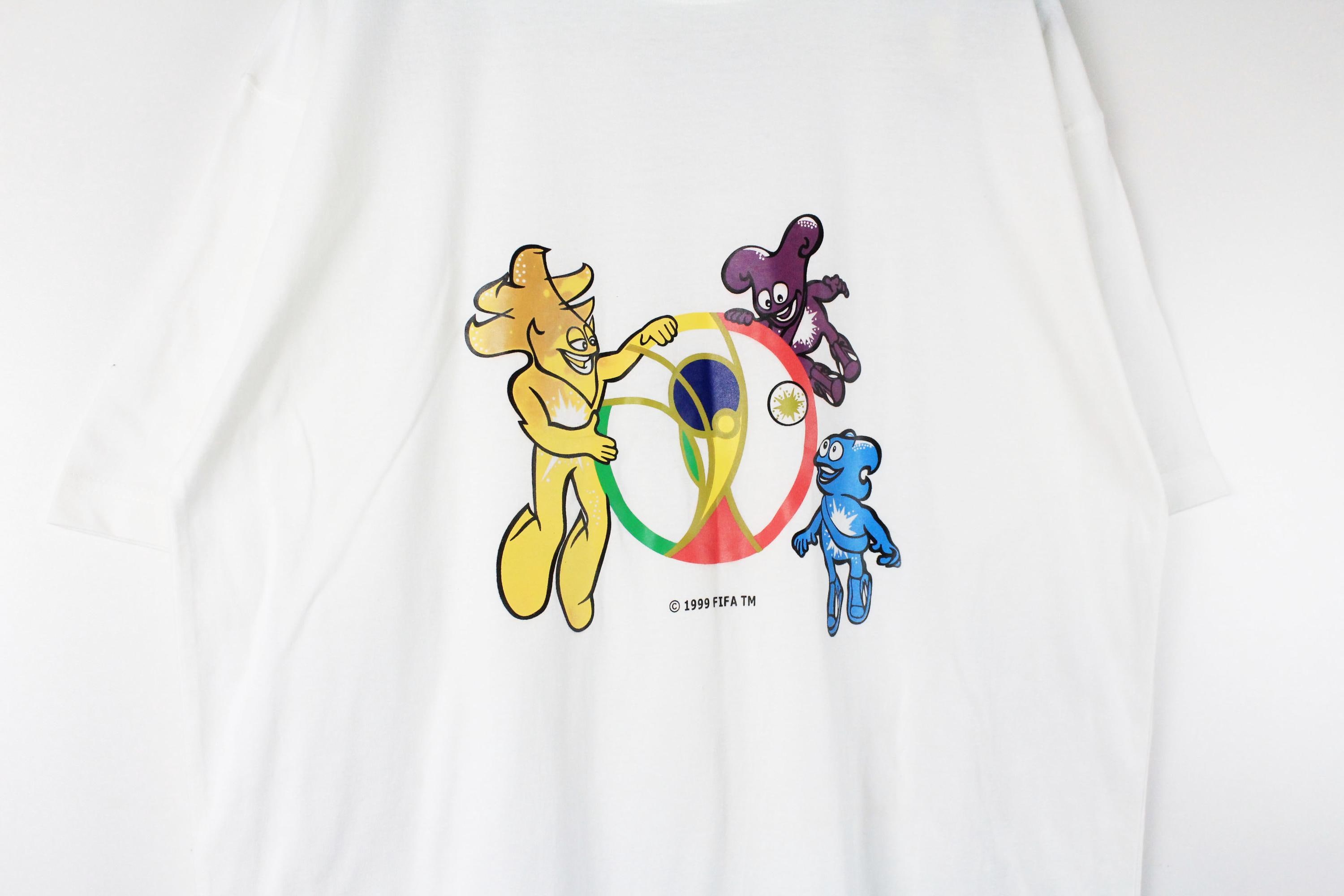 Vintage World Cup 2002 Korea Japan T-shirt White Sport Style