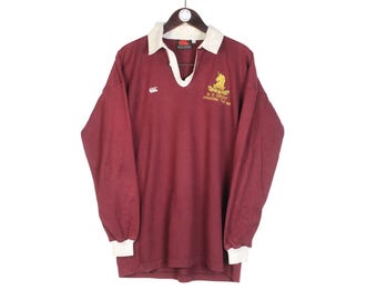 Vintage Cricket International Tour 1996 Rugby-Shirt Größe XL Made in Australia 90er Jahre Casual Style Collared Retro Langarm-Polo-T-Shirt