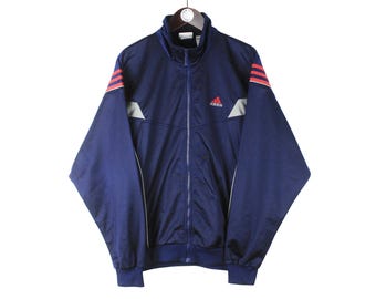 Vintage Lotto Track Jacket Size 2XL Blue 90s Sport Style Casual