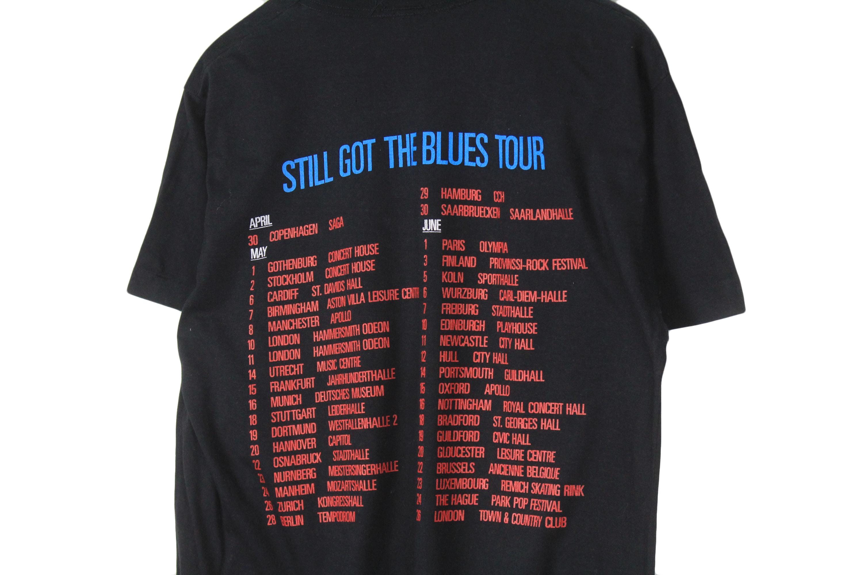 Vintage Gary Moore 1990 Still Got the Blues Tour T-shirt Size M