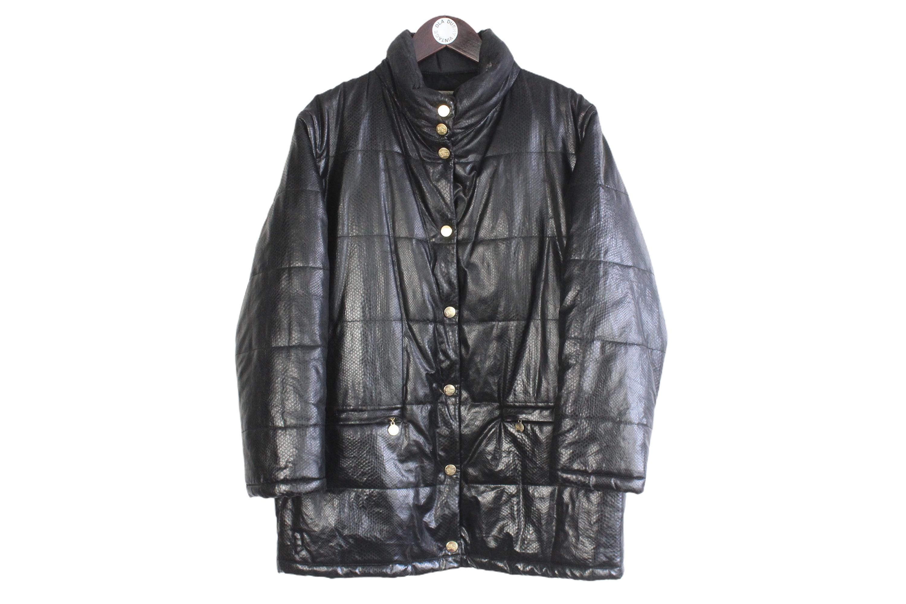 Burberry Luxury Rare Burberry Black Label Fur Bomber Puffer Down Jacket