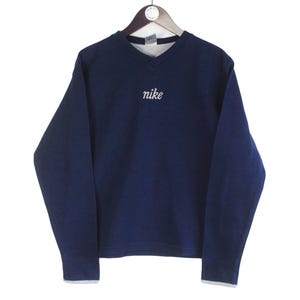 Vintage Nike Sweatshirt Size Women&#39;s L Blue 00s Sport Style Crewneck Jumper Pullover Retro Wear
