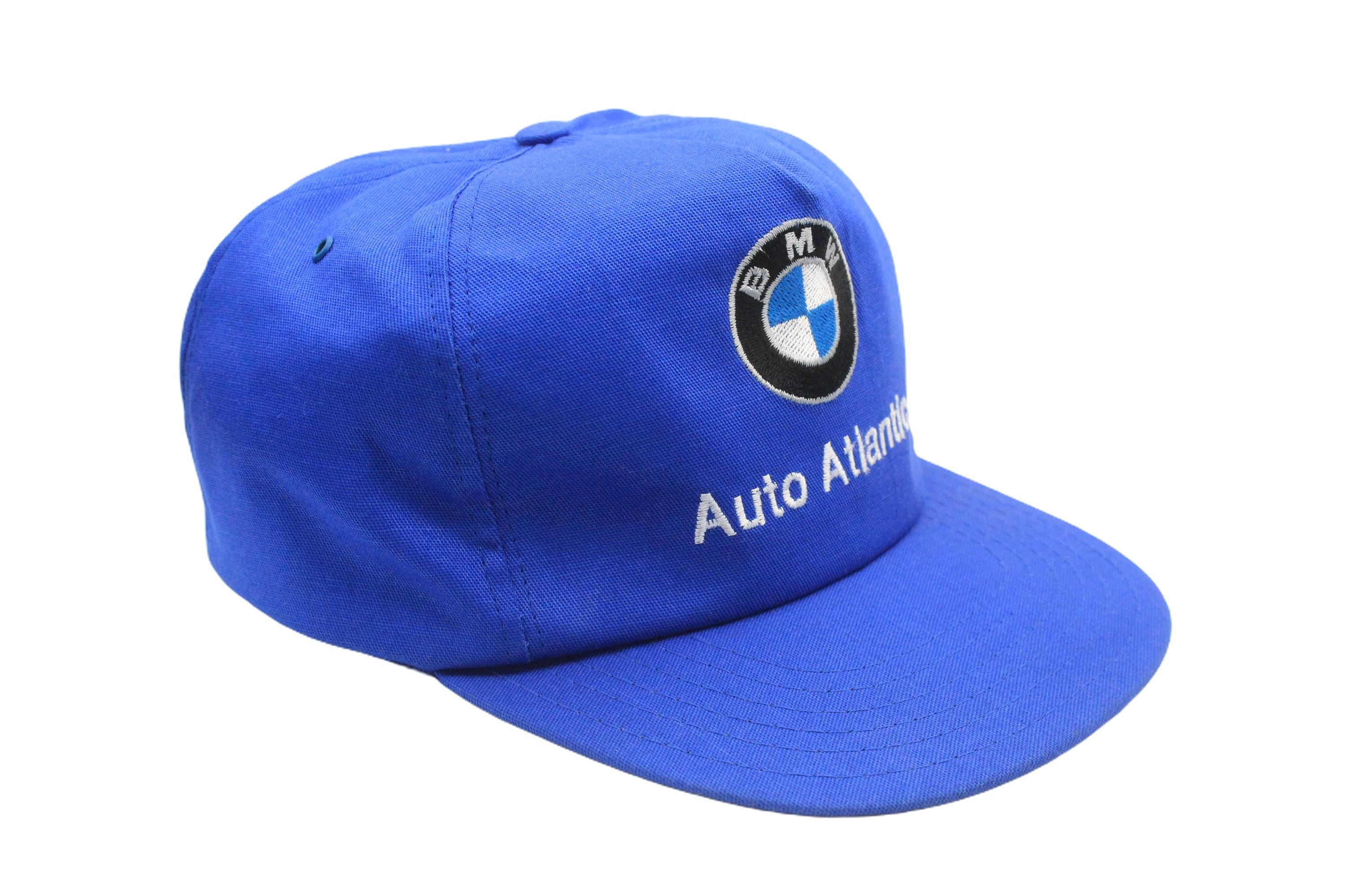 Vintage BMW Cap Racing Wear Blue 90s Hat Sport Style Retro 