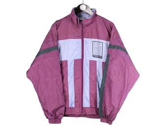 ヴィンテージ PUMA トラックジャケット フルジップ サイズM ピンク