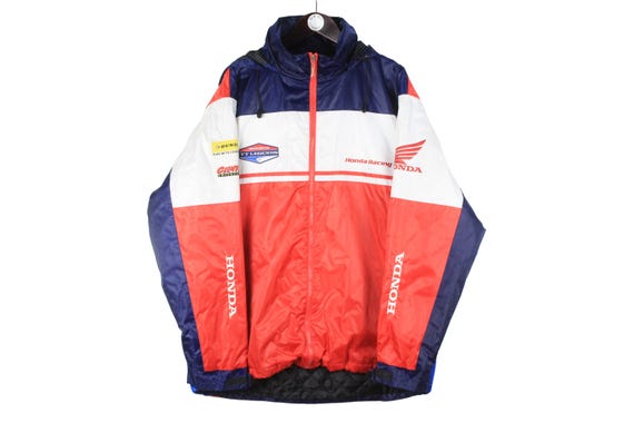 Vintage Honda Racing TT Legends Jacket Size 3XL Red Auto Sport Big