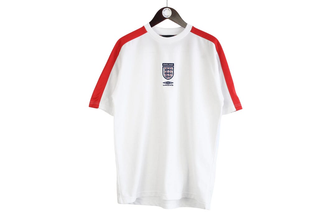 Maillot Vintage Umbro Années 90 Manches Longues Rouge #8 - Taille M