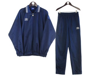 Vintage UMBRO Tracksuit Size XS/S Black Oversize Retro Hipster