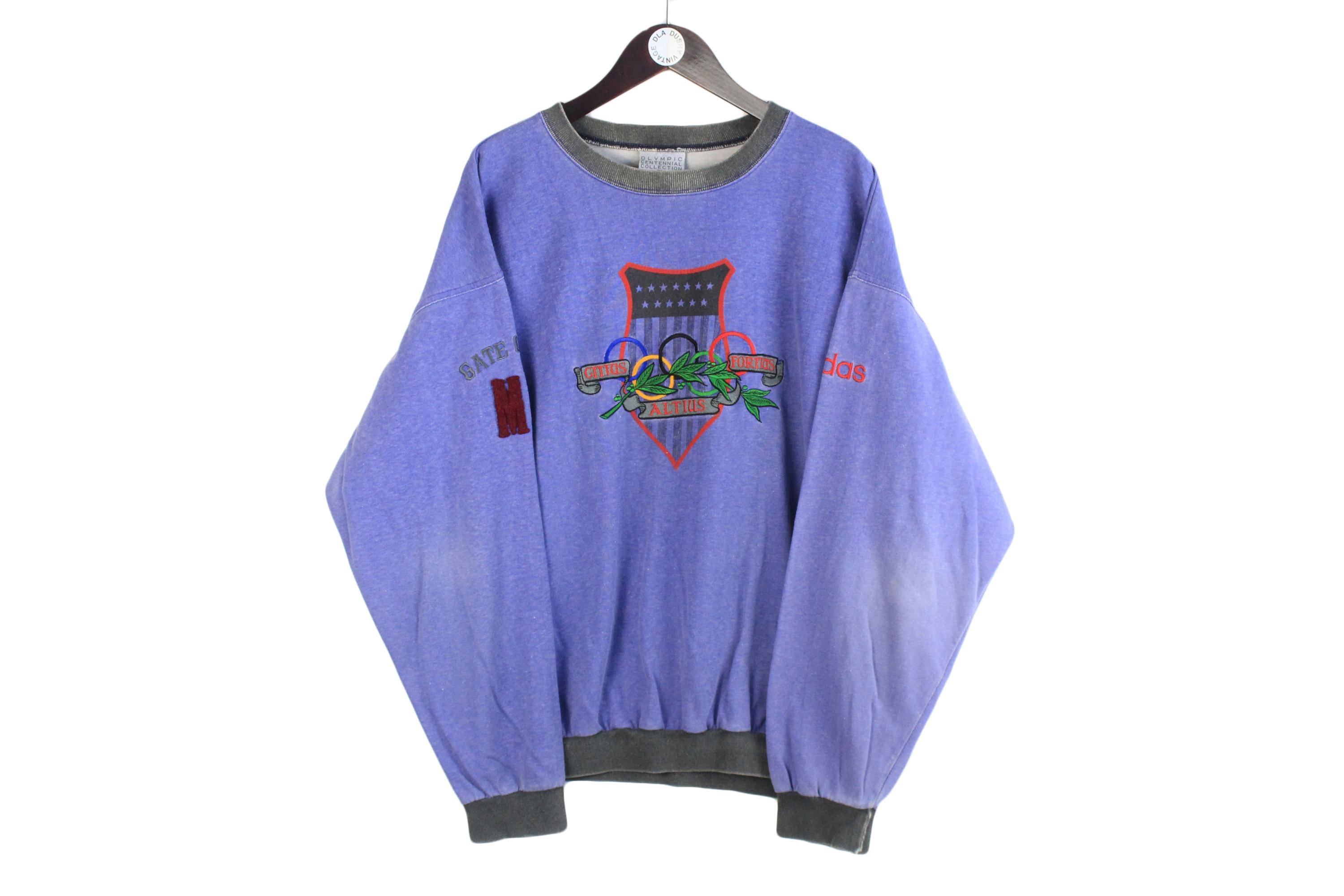 Vintage Adidas Olympic Games Collection Sweatshirt Purple Size XL
