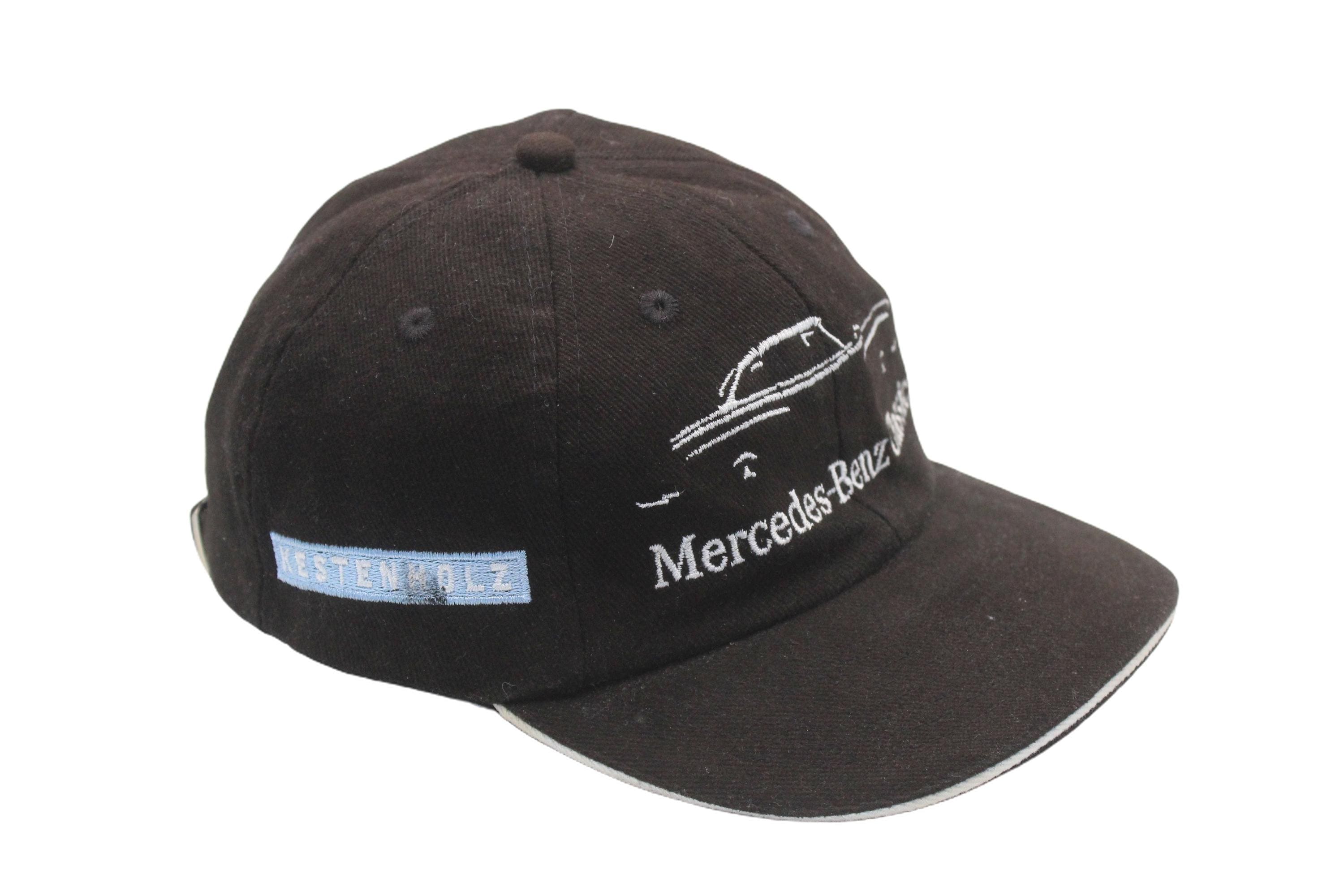 Vintage Women’s New Era Mercedes-Benz Cap Hat Corduroy Black‎ One Size Side Logo Mercedes Benz hats main image 2