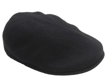 Gorra vintage Kangol Newsboy, estilo casual, clásica, negra, de los años 90, estilo deportivo, estilo retro.