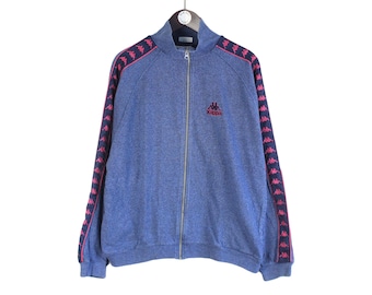 Vintage Abarth Racing Team Kappa Sweatshirt Full Zip Cardigan Size