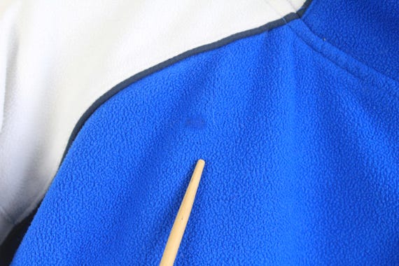 Vintage Yamaha Racing Airwaves Fleece Full Zip Size XL Blue Big