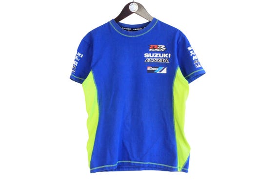 ヴィンテージ スズキ Tシャツ サイズ S ブルー レーシングチーム モト