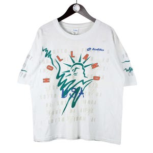 Vintage Holland 1994 World Cup Lotto T-shirt White Sport Style