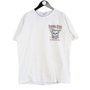 vintage Defence Rules 1995 Cyrk T-shirt taille L gris Merch des années 90 haut à manches courtes