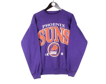 Vintage Phoenix Suns Sweatshirt Size S USA Team NBA Basketball Purple 90s Sport Style Crewneck Jumper Pullover Retro Wear