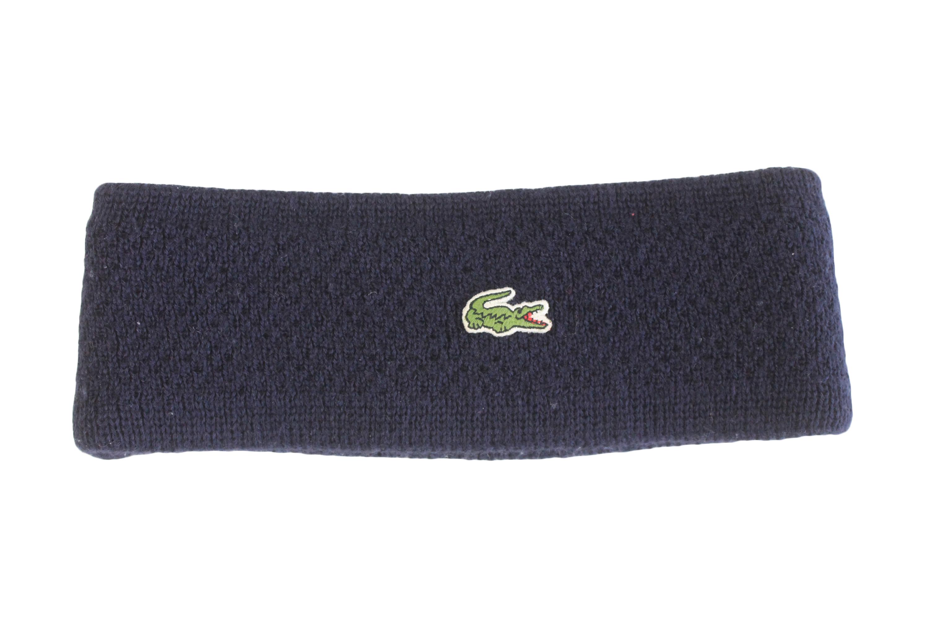 Vintage Lacoste Headband Hat Winter Accessories 90s Sport 