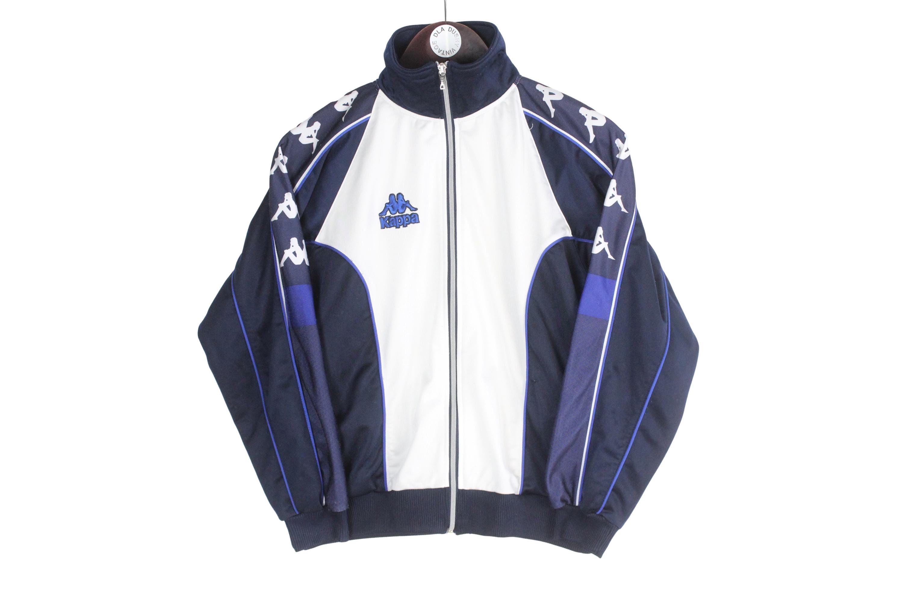 1990's  track jacket ドイツ製　4号　青色 Vintage Kappa Track Jacket Size Kids 150 White Blue 90s Sport